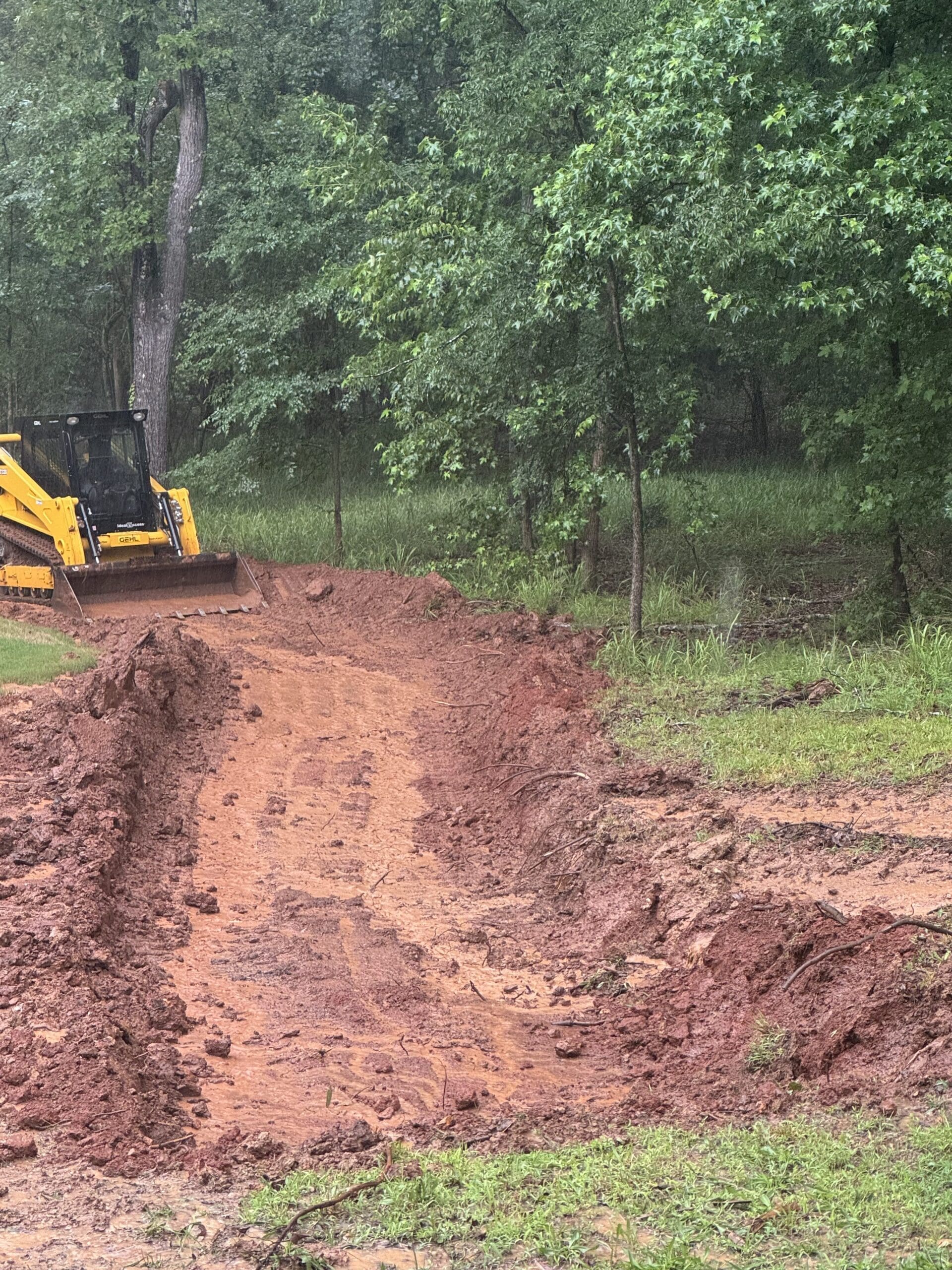 Lot clearing for new home in Polk County Georgia