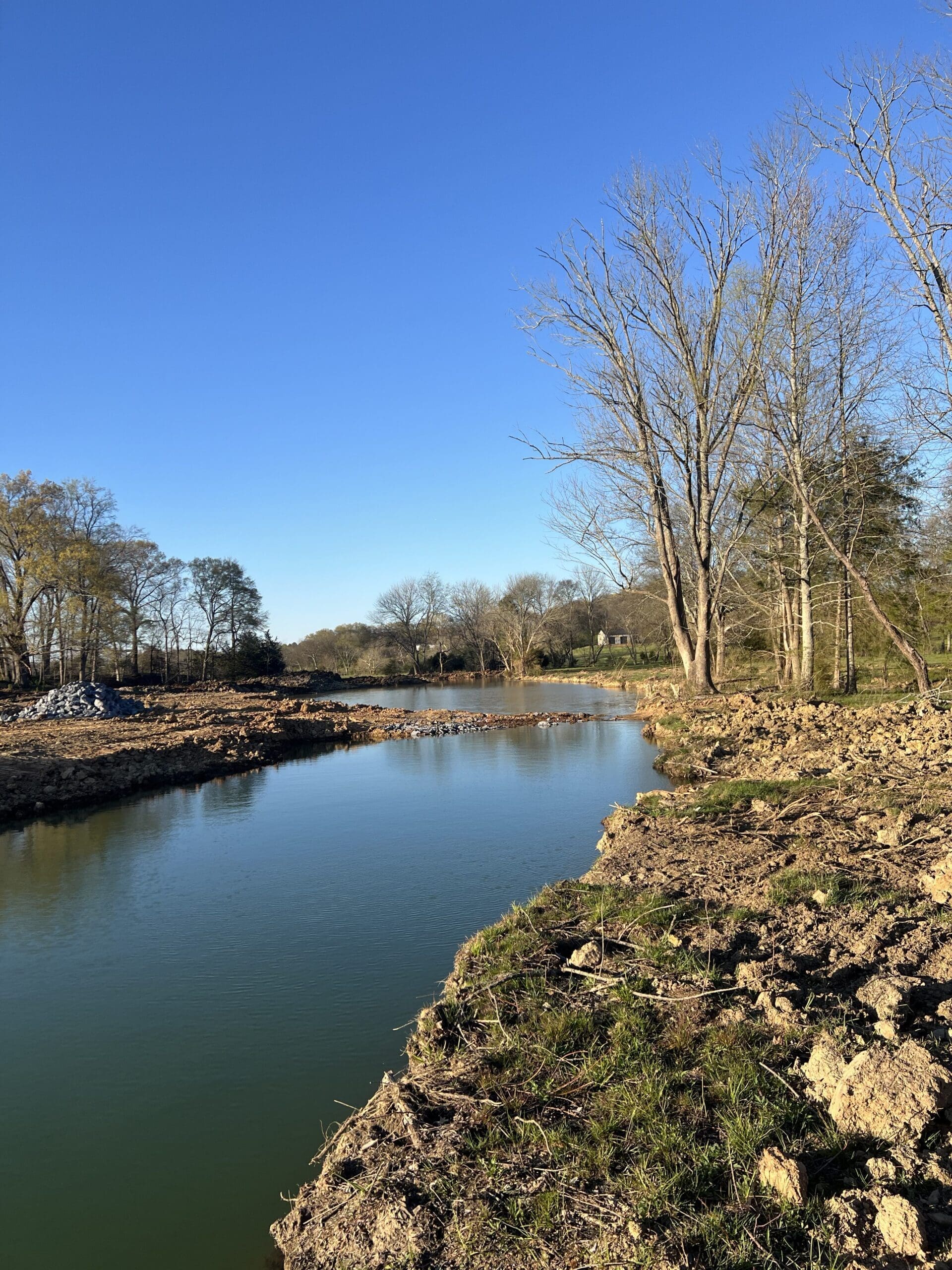 Pond site excavation by Gibbs Grading in Polk County Georgia